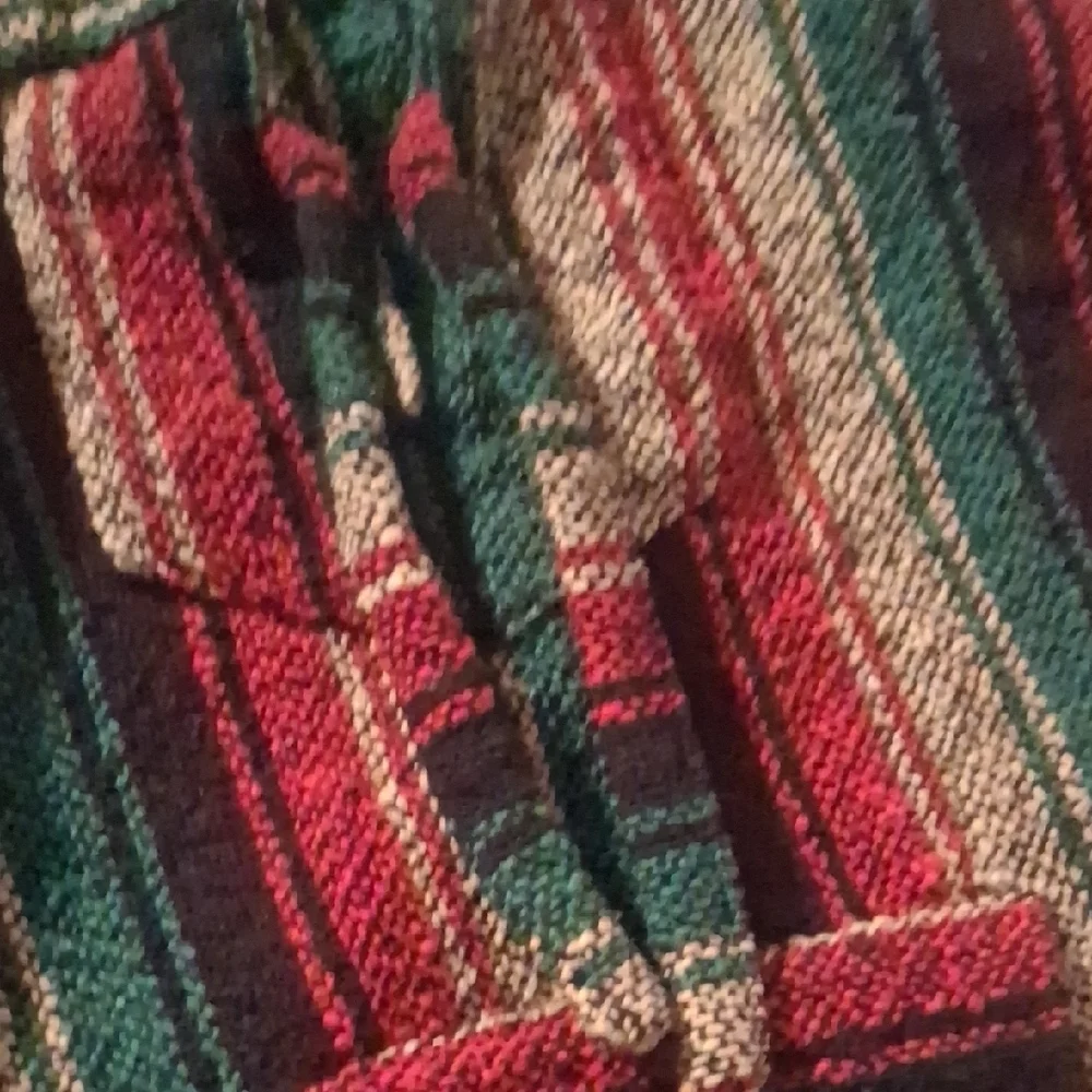 Vibrant Multicolor Striped Baja Hoodie Poncho | Surf Hippie Boho